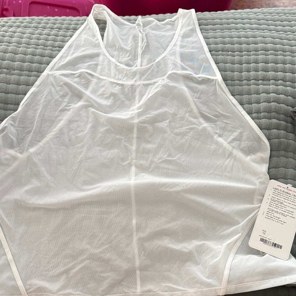 lululemon athletica White Muscle Tee